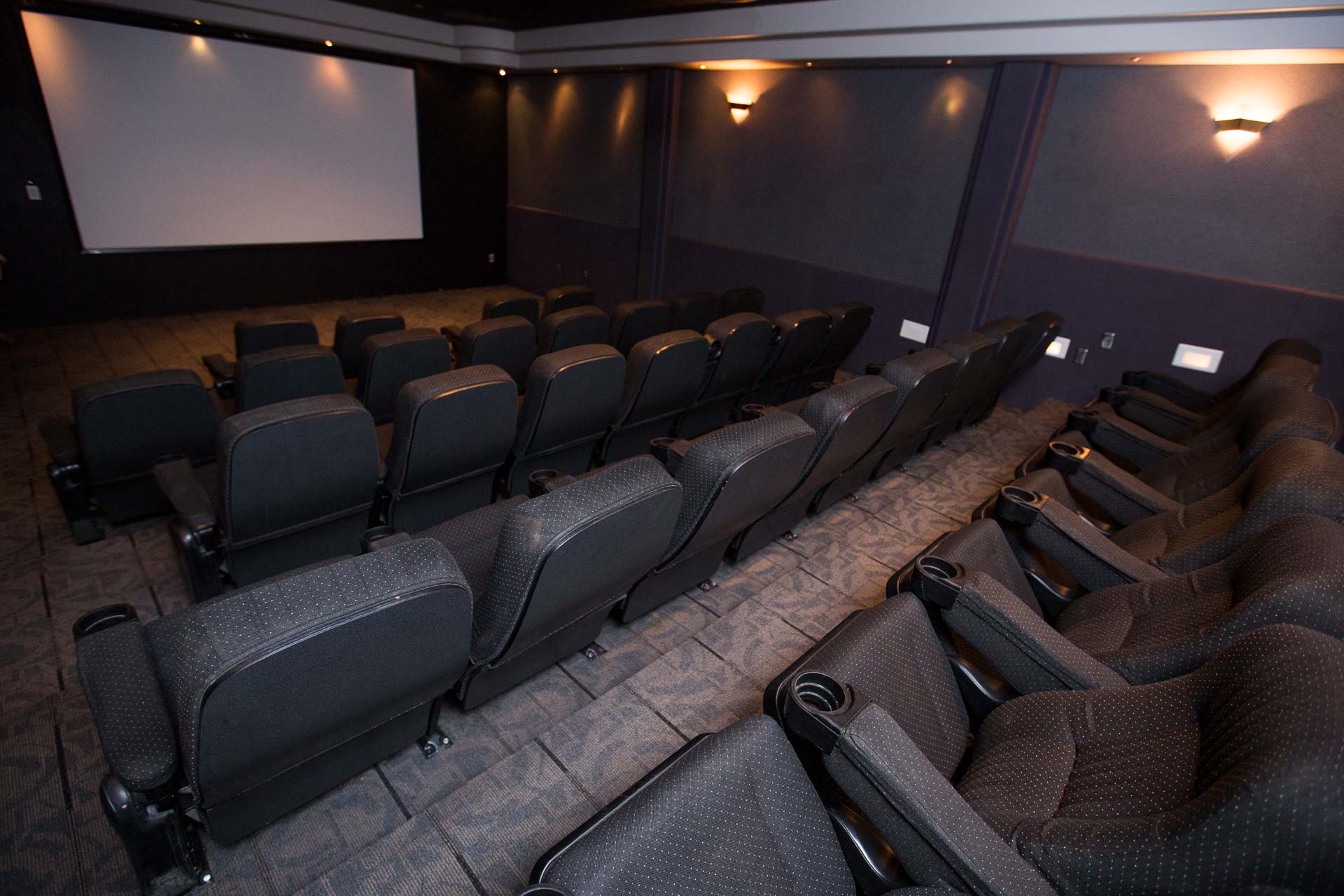 The movie theater on-site at the Prime Springfield terminal.