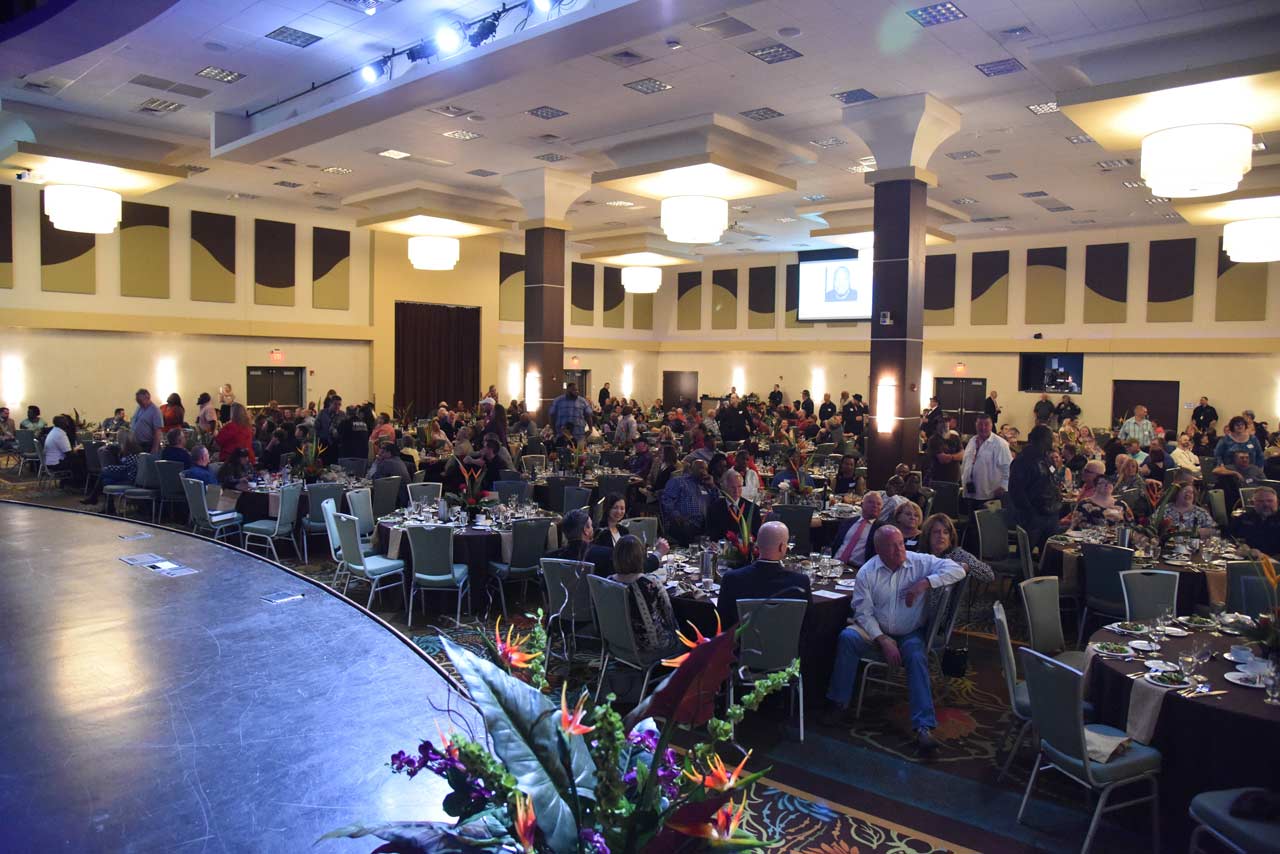 Drivers who have driven one million miles or more are celebrated at the Night of Millionaires event.