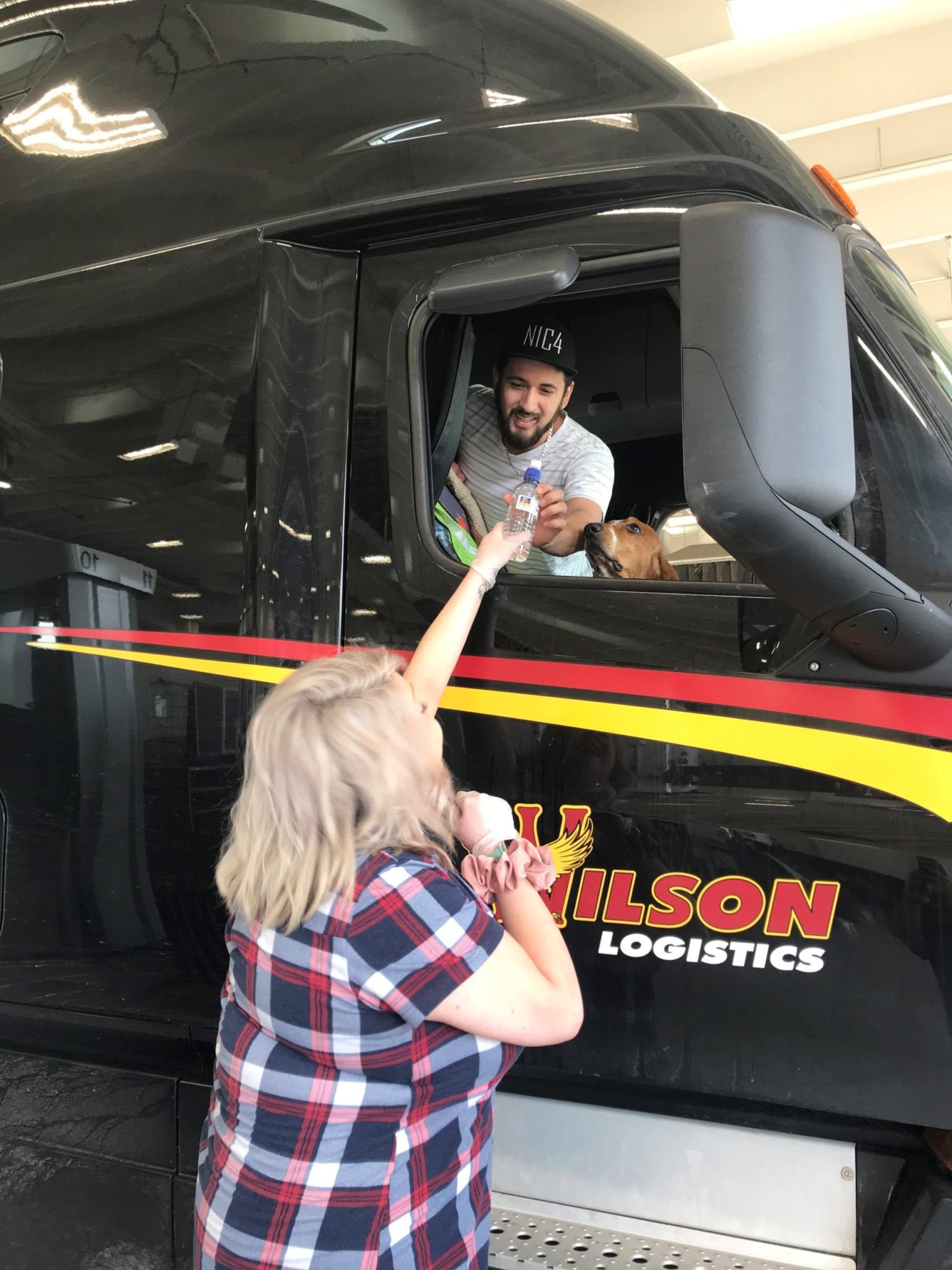 Prime drivers are given hand sanitizer.